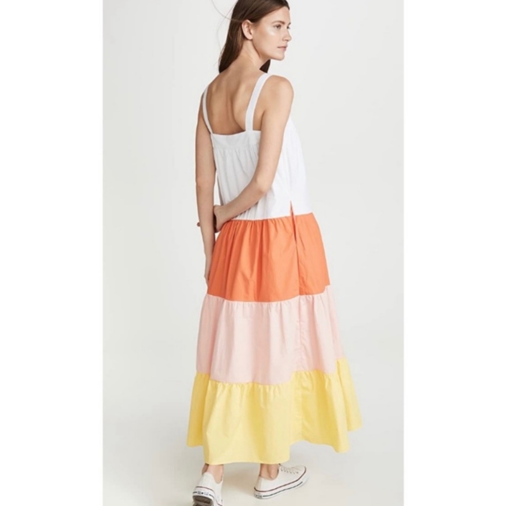 ENGLISH FACTORY Tiered Colorblock Maxi Dress - Picture 6 of 13